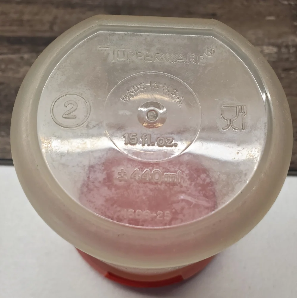 Tupperware Modular Mate #1606 Round‎ #2 With Red Seal 1607 - 15 oz